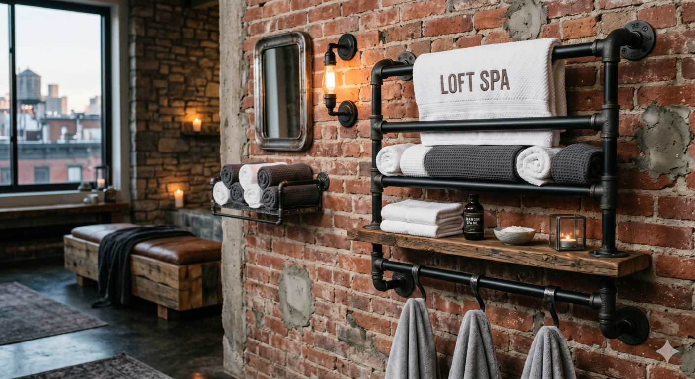 Тримач рушників у стилі loft